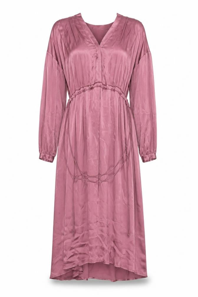 Paul Costelloe Living Studio Women Pink Viscose Midi A-Line Dress Size 10