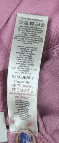Paul Costelloe Living Studio Women Pink Viscose Midi A-Line Dress Size 10