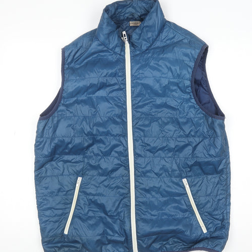 Livergy Men's Blue Padded Lightweight Bodywarmer Gilet Size 42 Regular