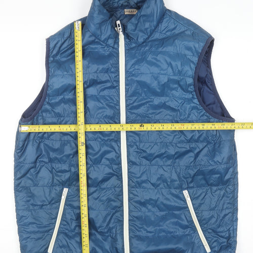 Livergy Men's Blue Padded Lightweight Bodywarmer Gilet Size 42 Regular
