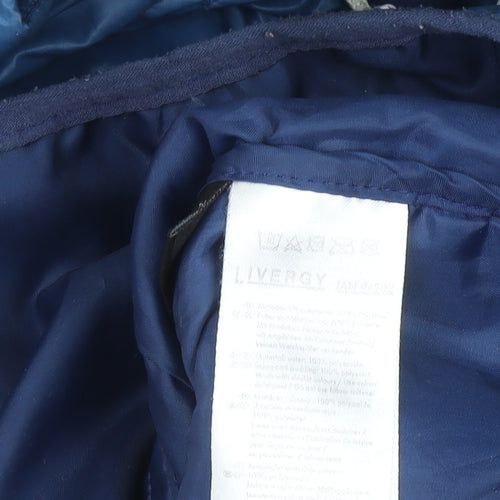 Livergy Men's Blue Padded Lightweight Bodywarmer Gilet Size 42 Regular