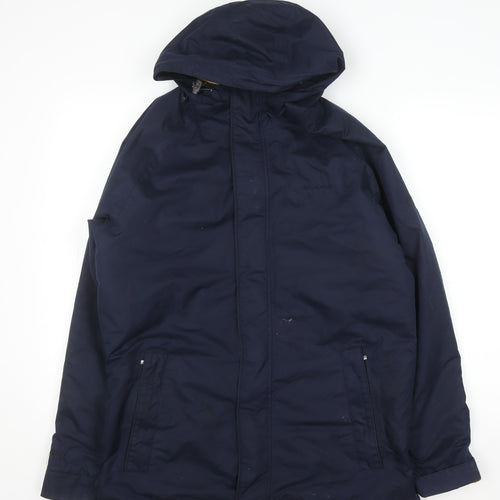Craghoppers Men's Blue Hooded Waterproof Parka Coat S