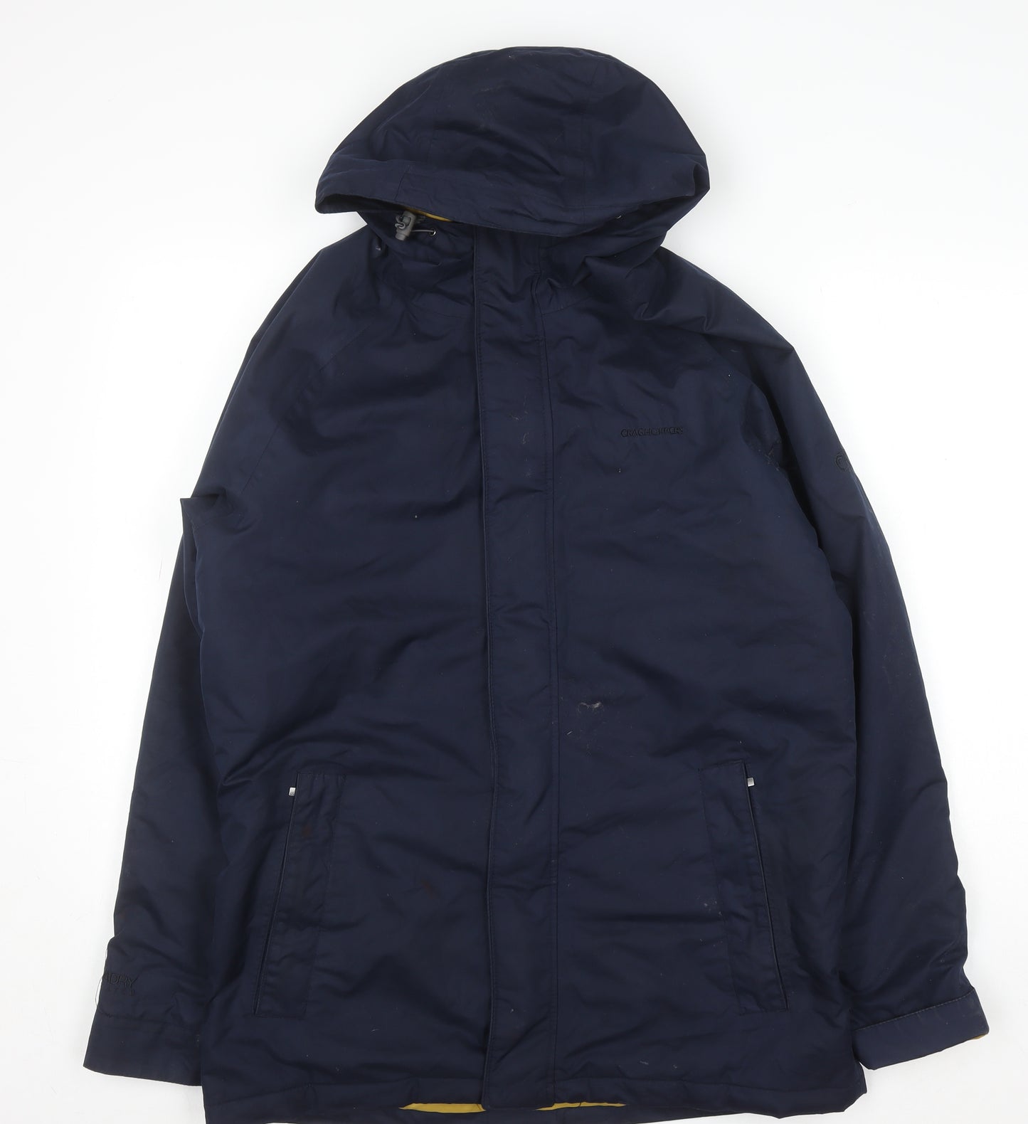 Craghoppers Men's Blue Hooded Waterproof Parka Coat S