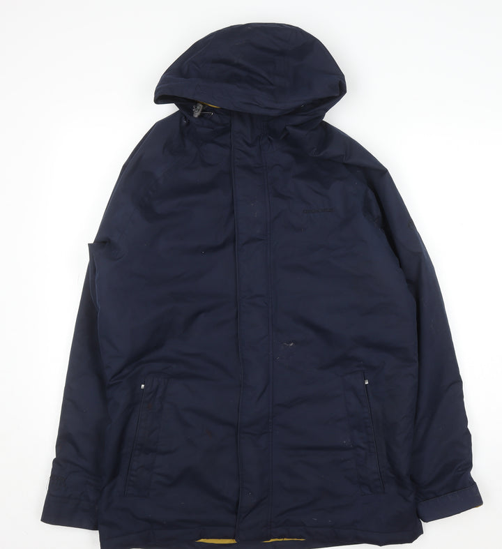 Craghoppers Men's Blue Hooded Waterproof Parka Coat S