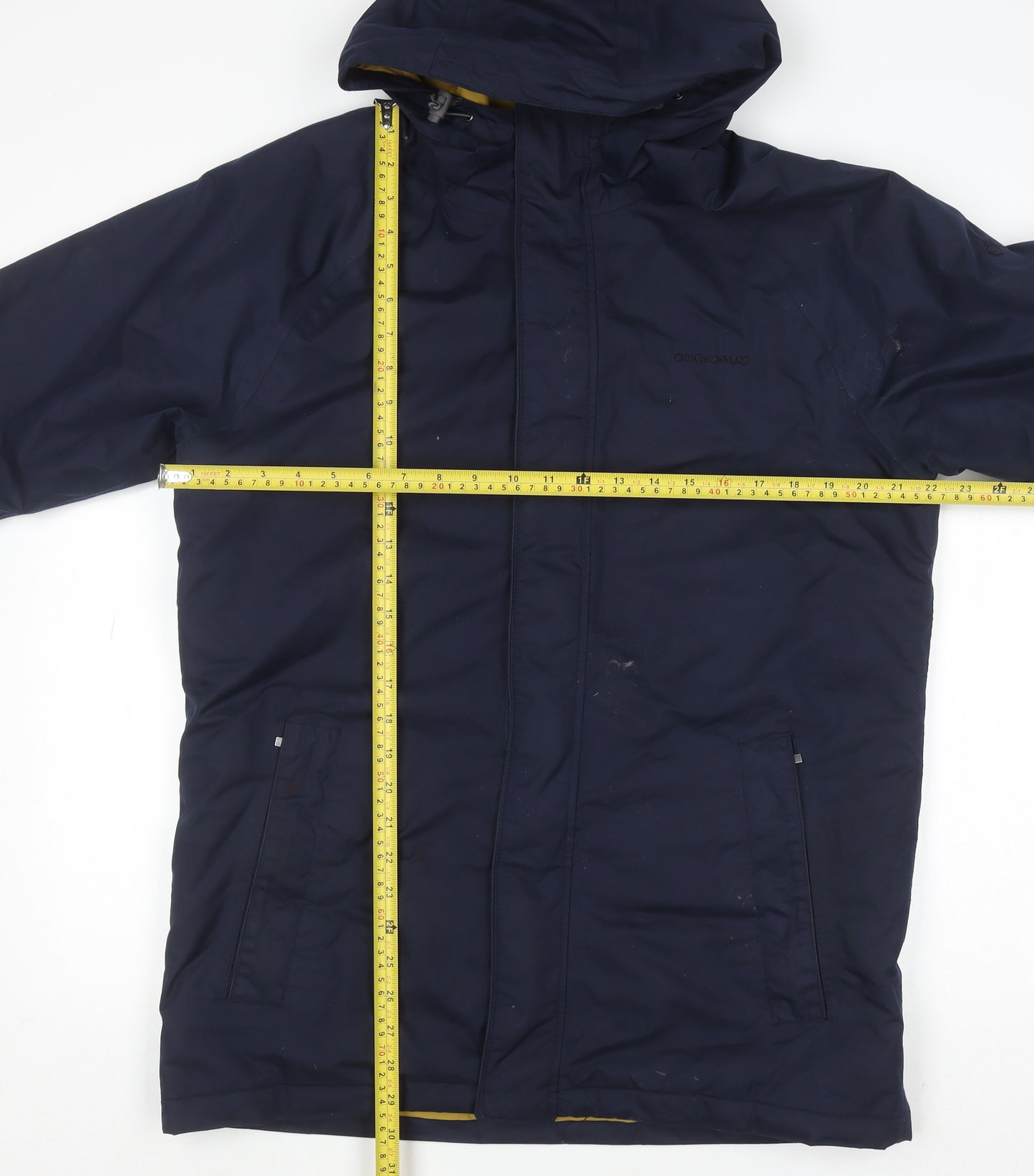 Craghoppers Men's Blue Hooded Waterproof Parka Coat S