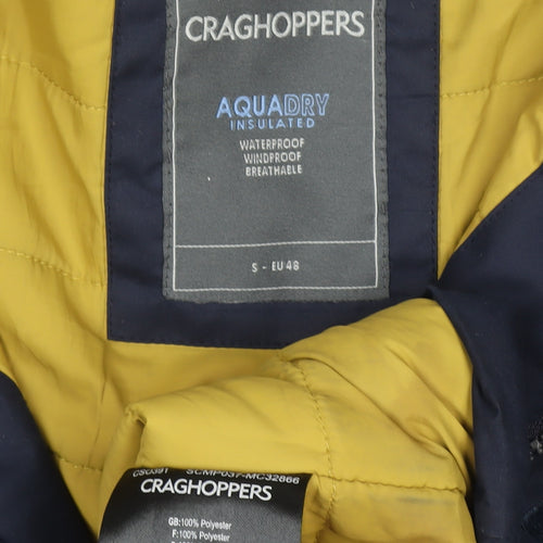 Craghoppers Men's Blue Hooded Waterproof Parka Coat S