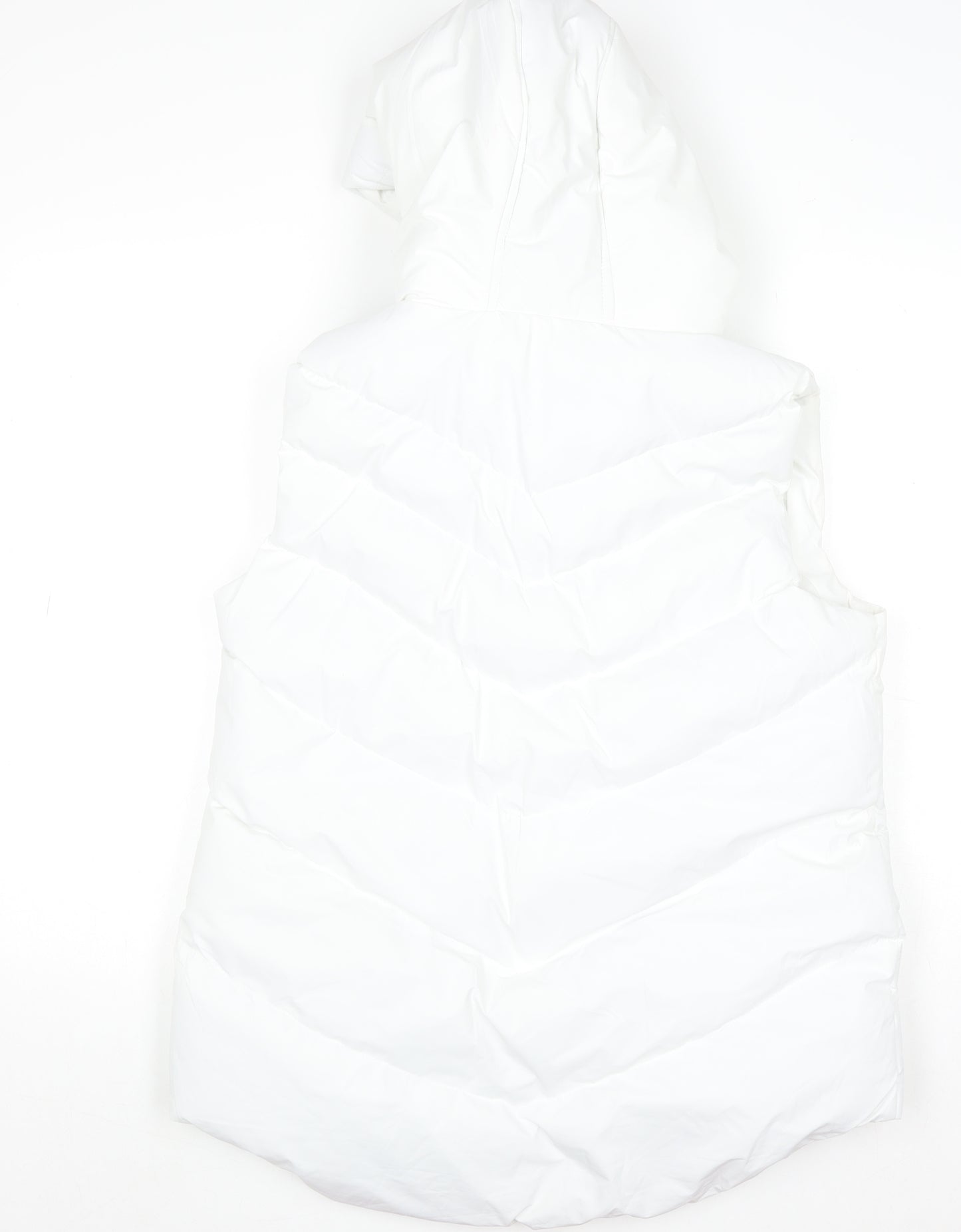 Saint & Sinner Women’s White Hooded Puffer Waistcoat Size 10