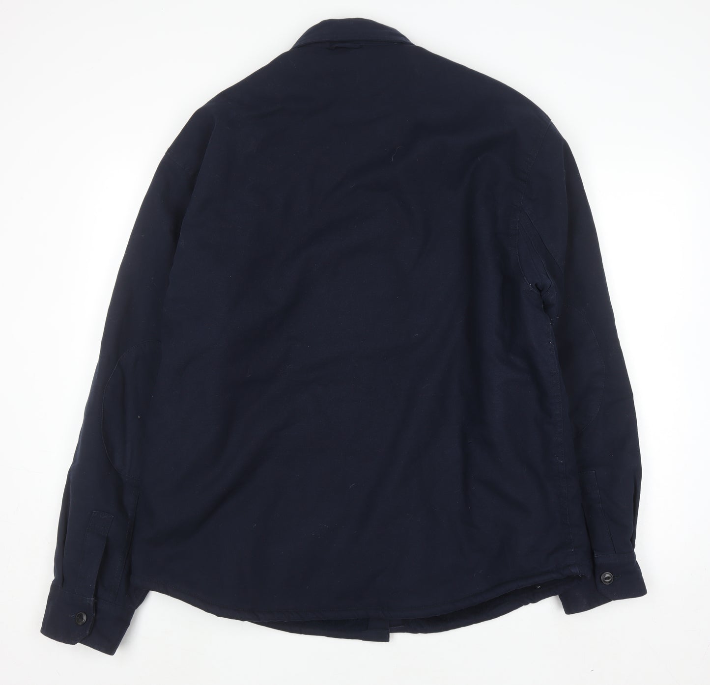 JACHS New York Men's Blue XL Cotton Twill Lined Shirt Jacket