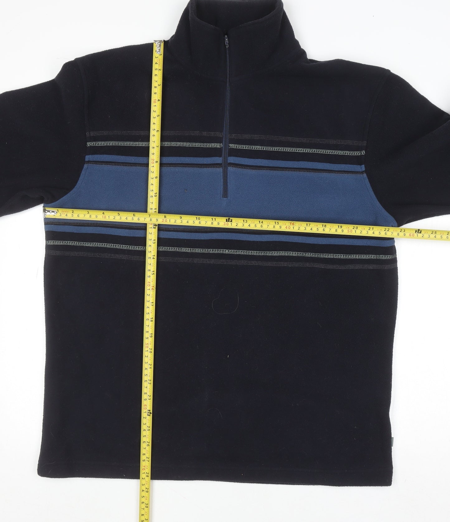 Hawkshead Active Men’s Blue Fleece 1/2 Zip Pullover Sweatshirt L