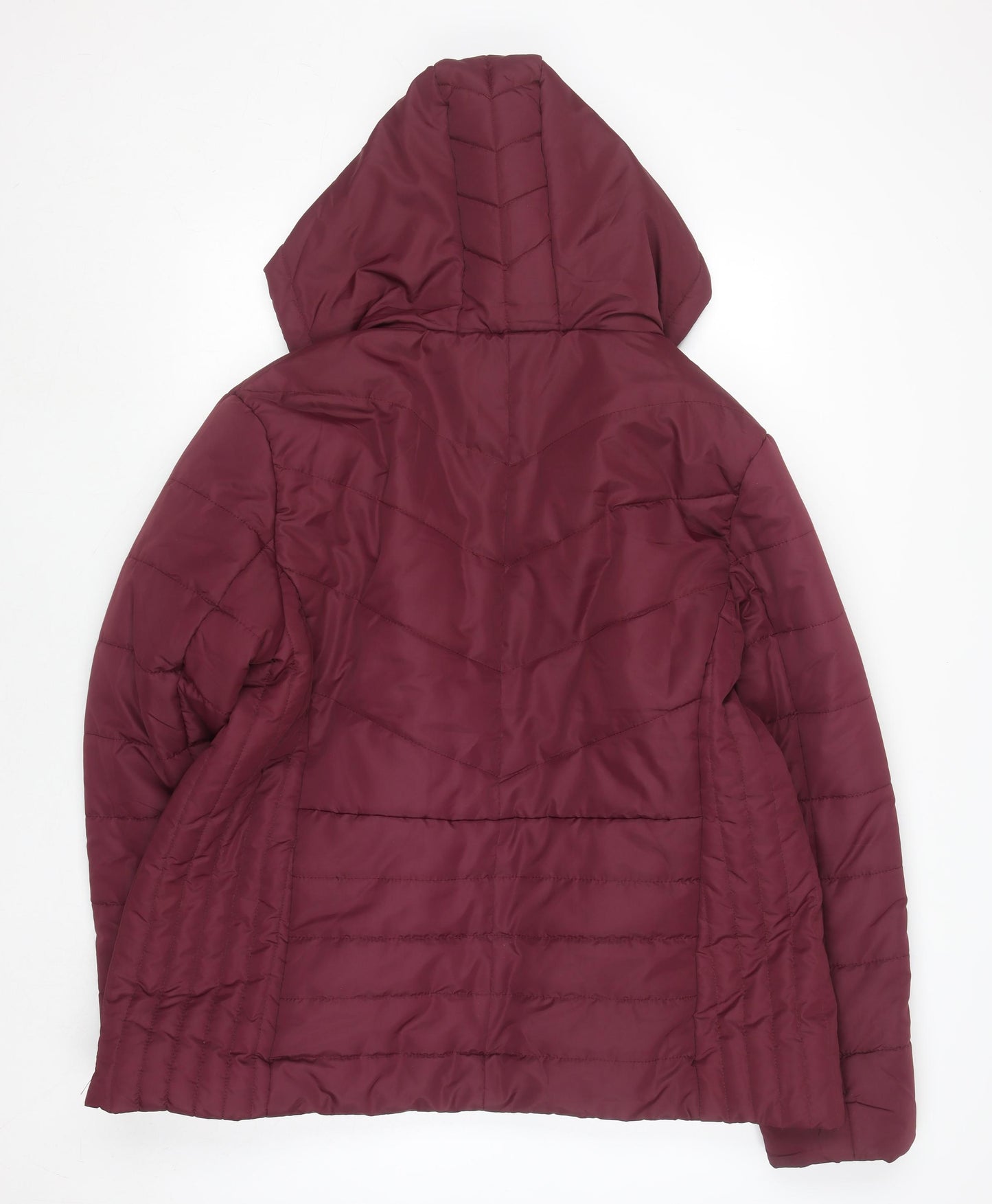 Champion Bramley Women's Red Hooded Puffer Jacket Size 18