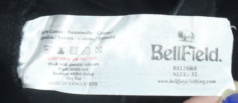 BellField Men's Black Chino Shorts Size 32 Regular Fit