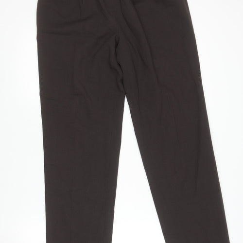 Episode Womens Black Wool Dress Pants Trousers UK 10 Classic Straight