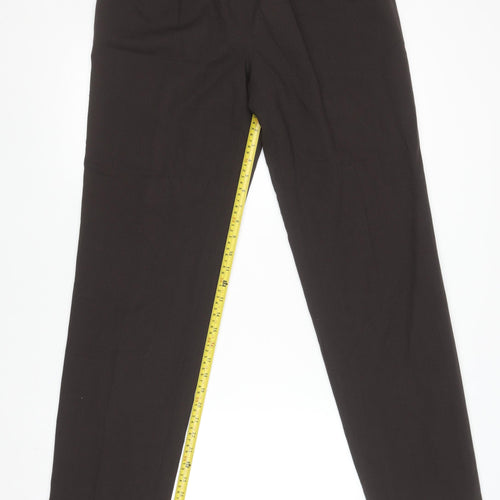 Episode Womens Black Wool Dress Pants Trousers UK 10 Classic Straight
