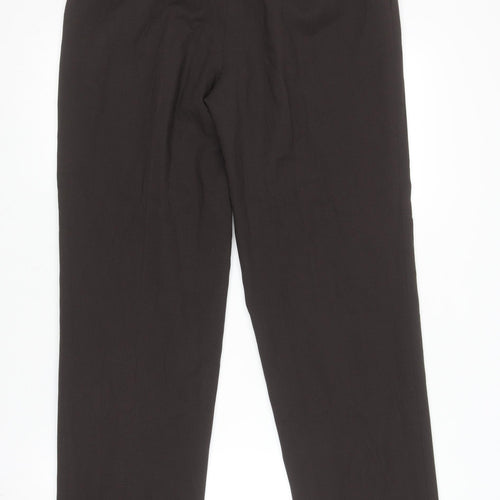 Episode Womens Black Wool Dress Pants Trousers UK 10 Classic Straight