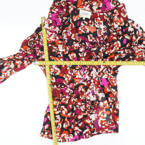 Second Female Women's Multicoloured Floral Wrap Blouse M