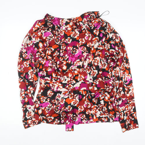 Second Female Women's Multicoloured Floral Wrap Blouse M