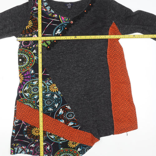 Samya Women’s Multicoloured Geometric Tunic Jumper Size 16