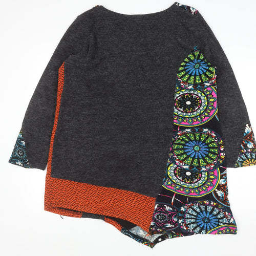 Samya Women’s Multicoloured Geometric Tunic Jumper Size 16