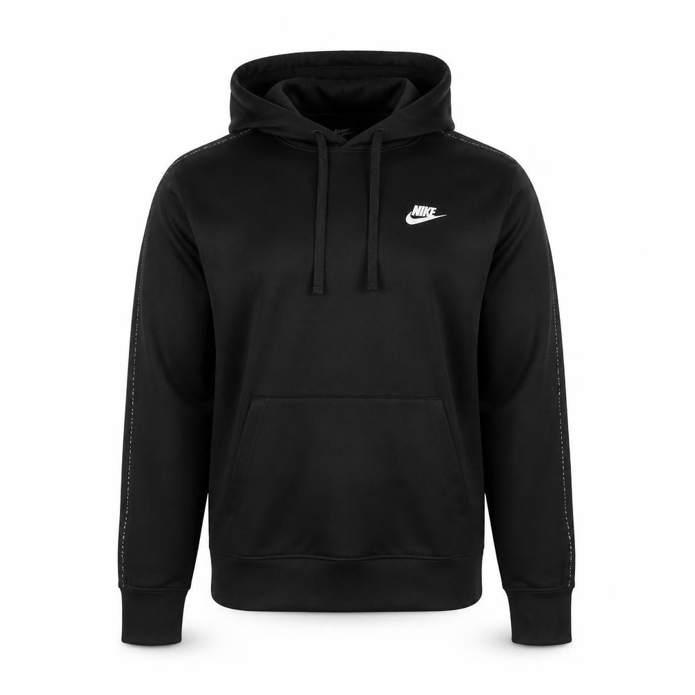 Front view of Nike Men's Black Pullover Hoodie S Regular Fit Sports Style