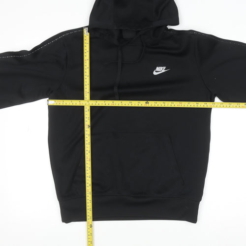 Nike Men's Black Pullover Hoodie S Regular Fit Sports Style
