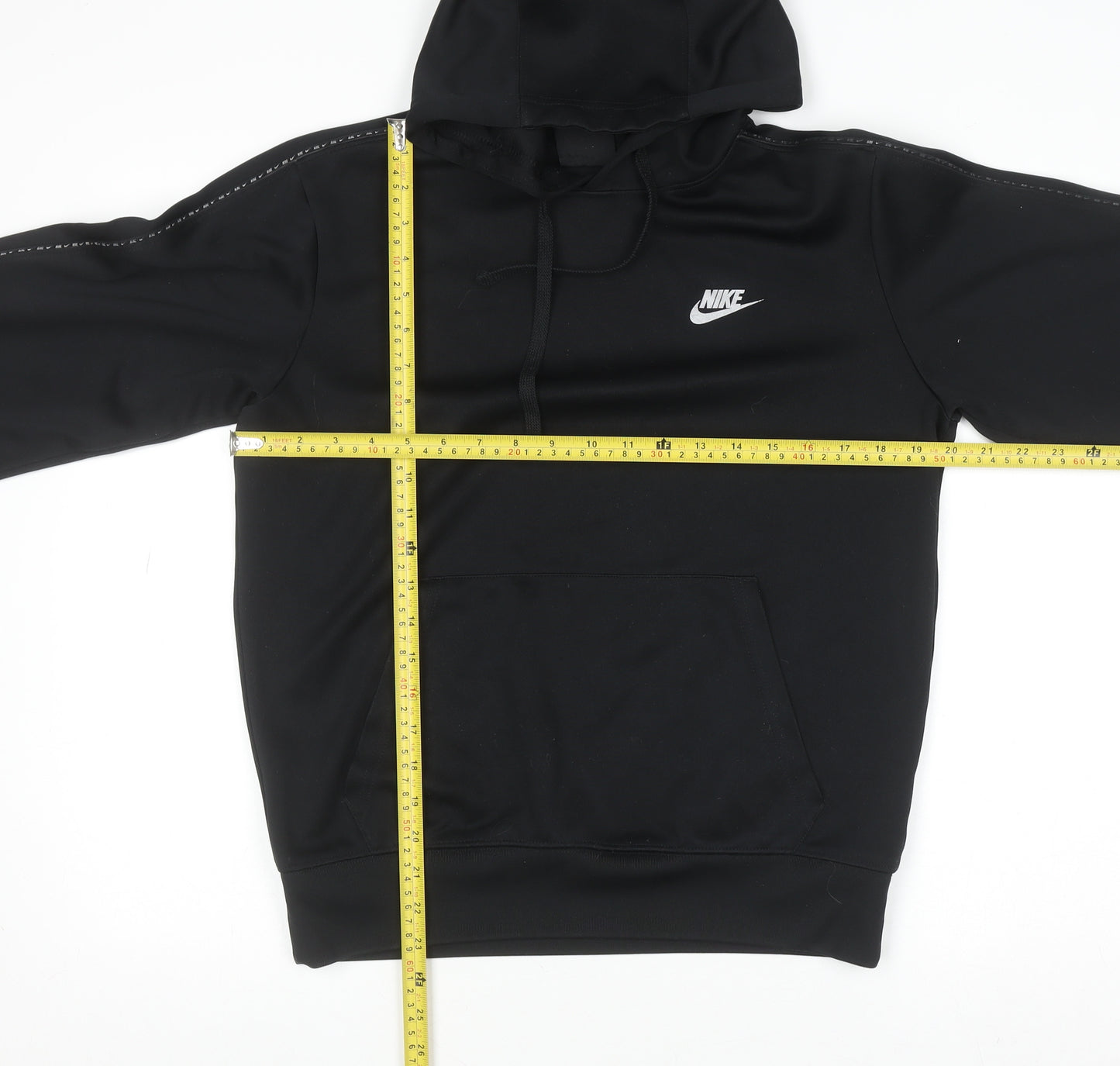 Nike Men's Black Pullover Hoodie S Regular Fit Sports Style