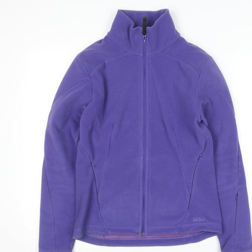 Fat Face Women's Purple Fleece Full Zip Hoodie Size 10