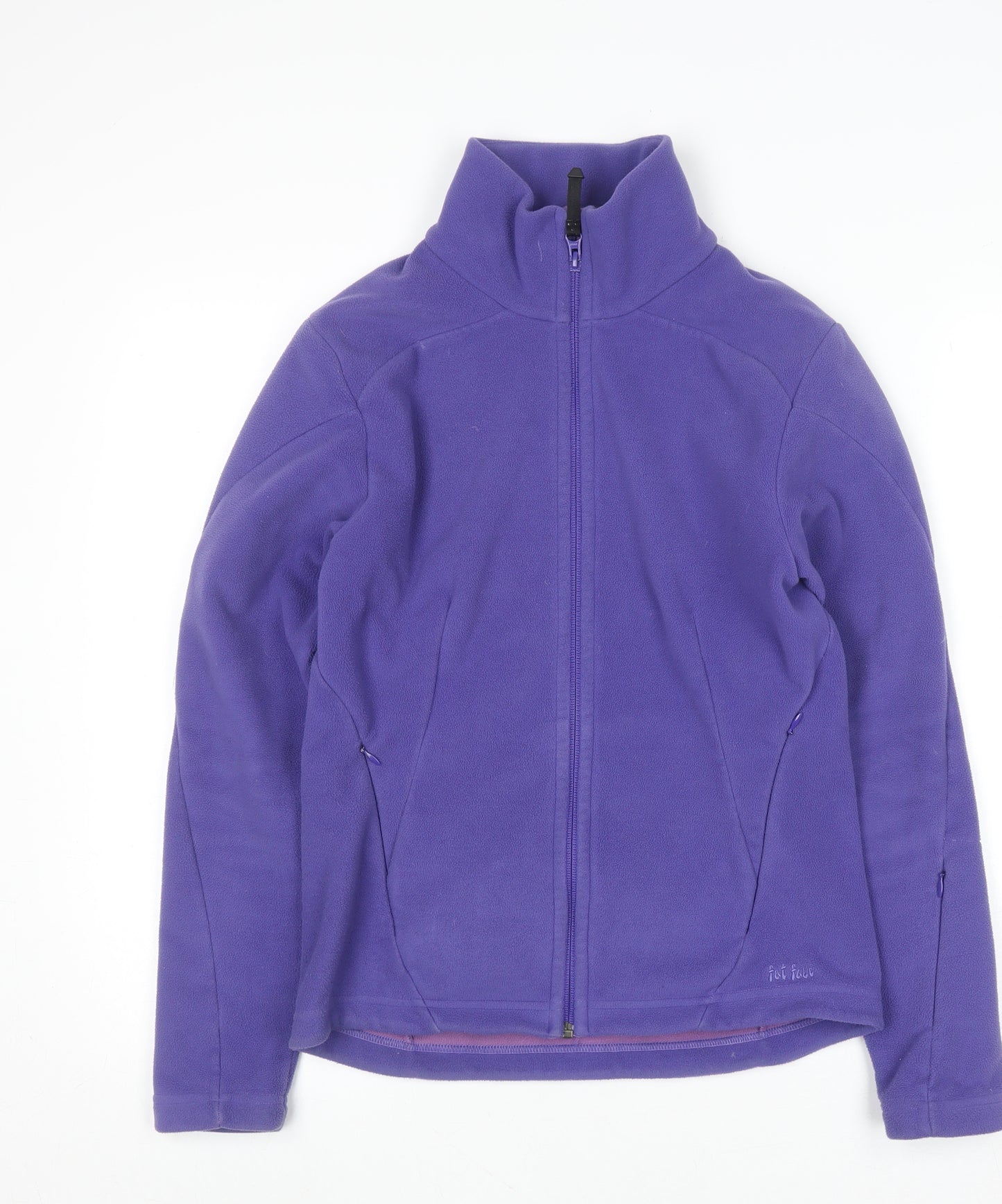 Fat Face Women's Purple Fleece Full Zip Hoodie Size 10