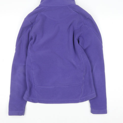 Fat Face Women's Purple Fleece Full Zip Hoodie Size 10