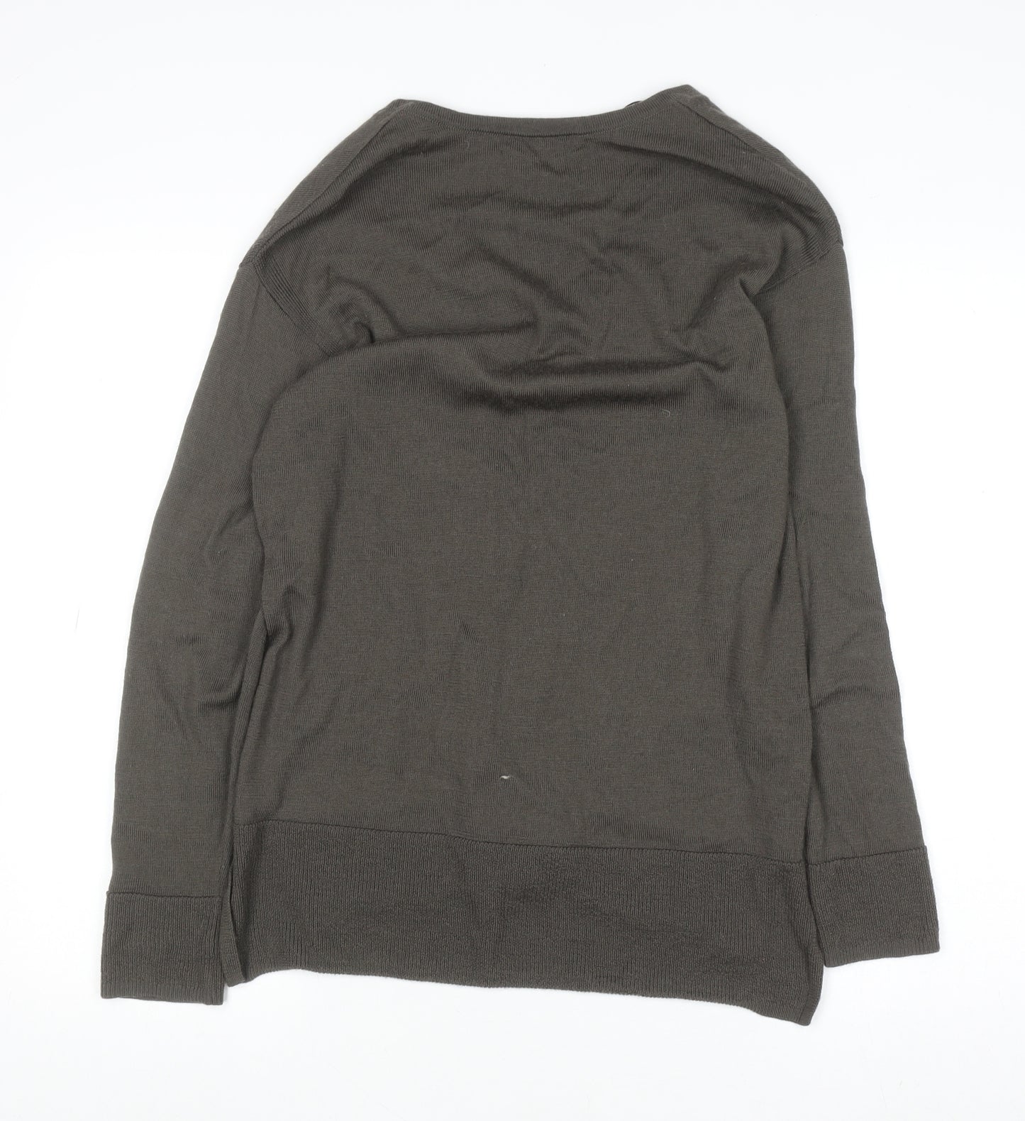 Country Road Womens Brown Wool V-Neck Pullover Jumper S