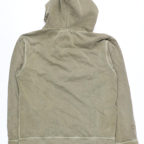 GAP Mens Green Hooded Canvas Jacket Size S Regular Cotton Blend