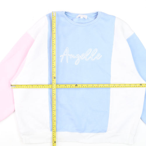 Angelle Women’s Multicolour Pullover Sweatshirt Cotton Blend Size L