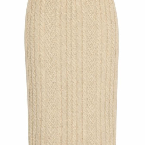 Marks and Spencer Womens Beige Knit Midi Pencil Skirt Size S