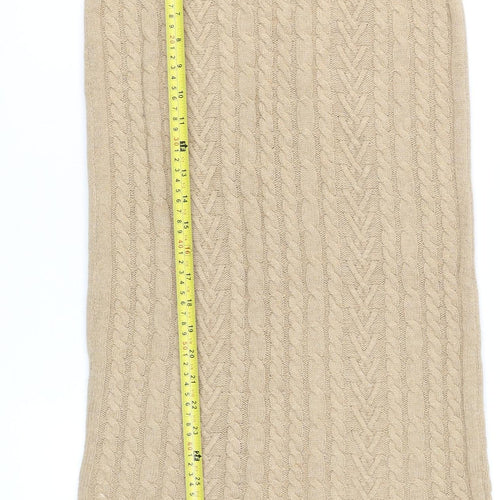 Marks and Spencer Womens Beige Knit Midi Pencil Skirt Size S