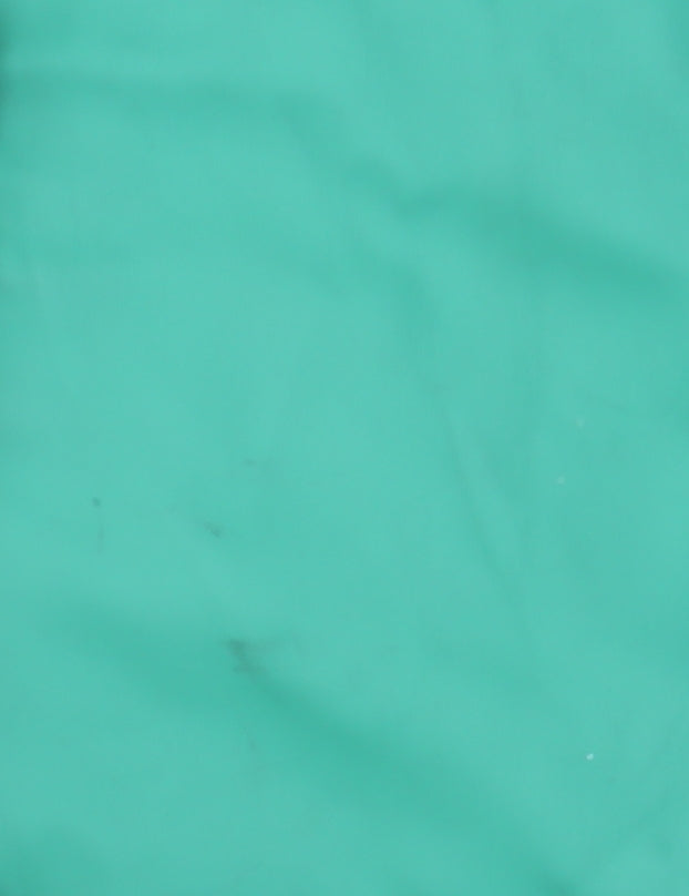 Dunnes Women Green Hooded Mid-Length Rain Coat Jacket Size 10
