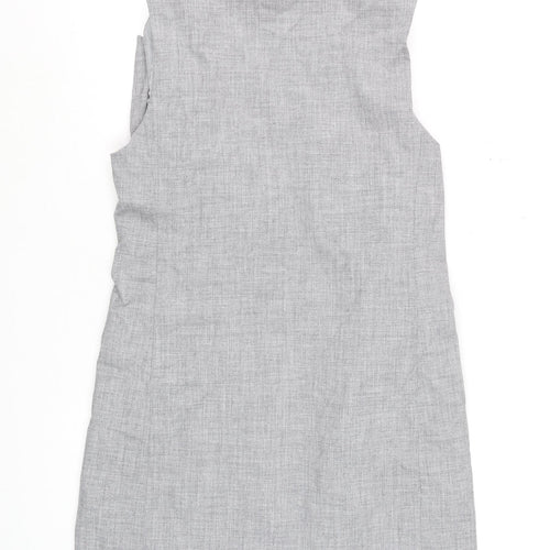 New Look Women Grey Sleeveless Tunic Blouse UK 10 Classic Lined