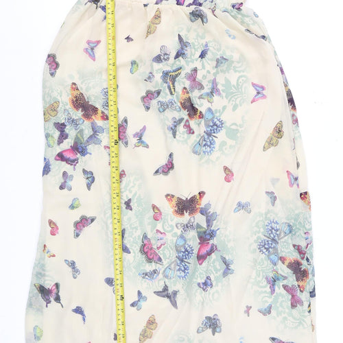 New York Lady Women’s Multicoloured Butterfly Maxi Dress Size S