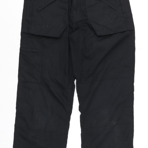 Trojan Men’s Black Cargo Work Trousers 34W 29L Polyester Cotton