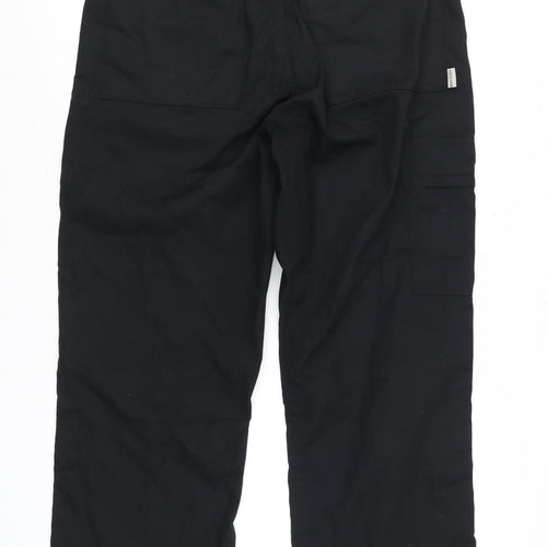 Trojan Men’s Black Cargo Work Trousers 34W 29L Polyester Cotton