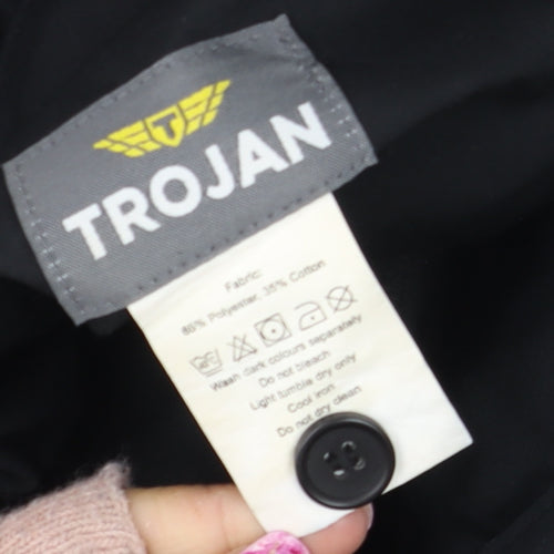 Trojan Men’s Black Cargo Work Trousers 34W 29L Polyester Cotton