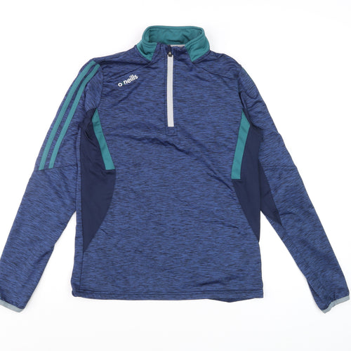 O'Neills Women's Blue Size 10 1/4 Zip Athletic Track Jacket
