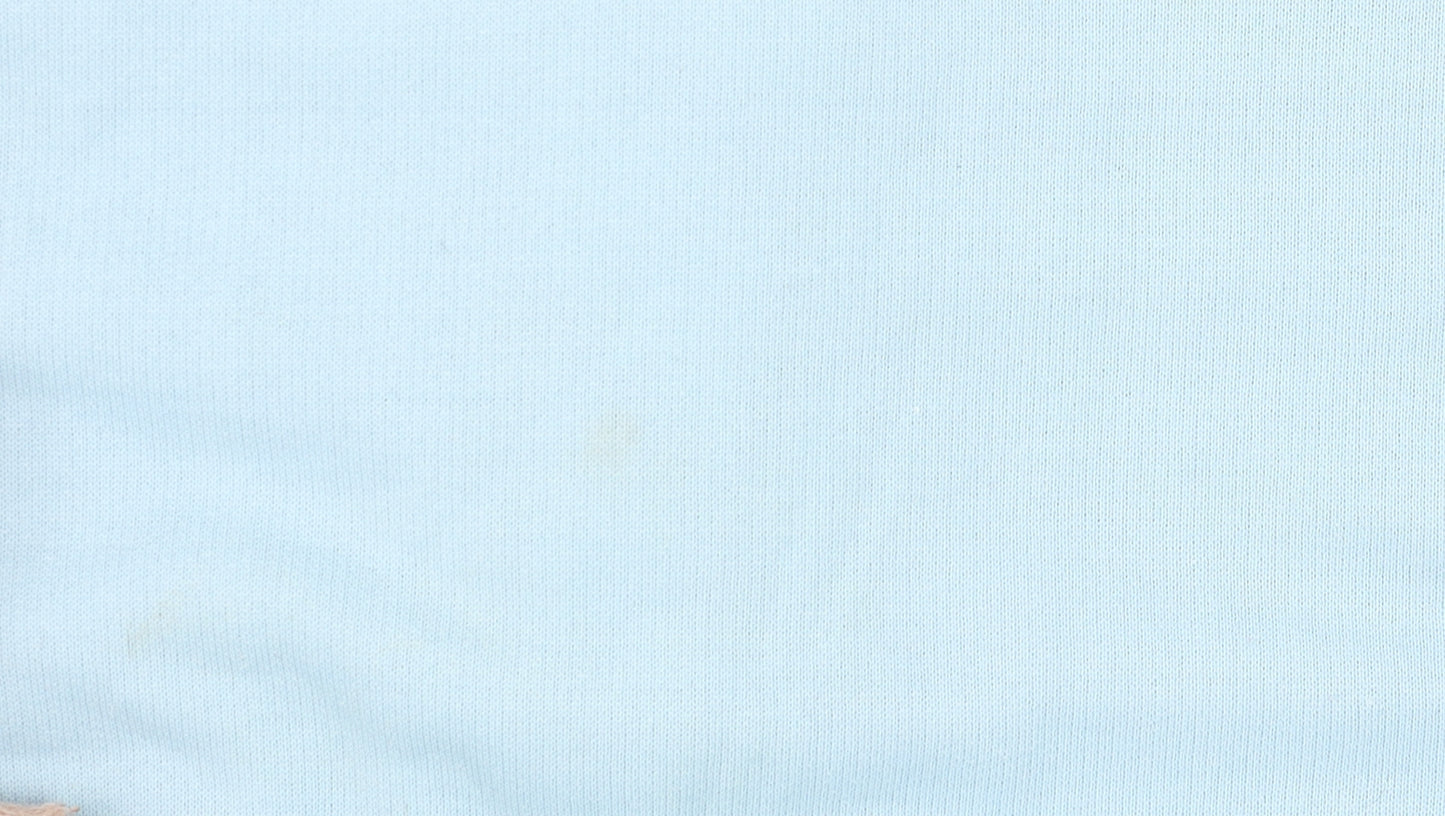 Lyle & Scott Women's Blue Relaxed Fit 3/4 Sleeve Zip Top M