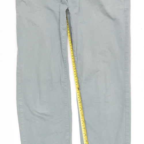 Paul Costelloe Living Men's Grey Chino Trousers W32 L31 Slim Fit