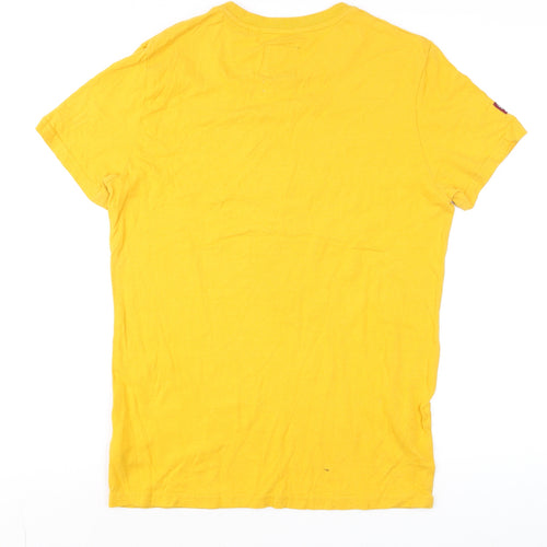 Superdry Men's Yellow Athletic State Graphic T-Shirt Size M