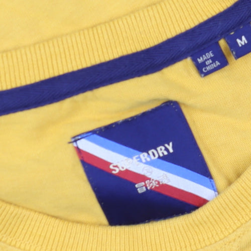 Superdry Men's Yellow Athletic State Graphic T-Shirt Size M
