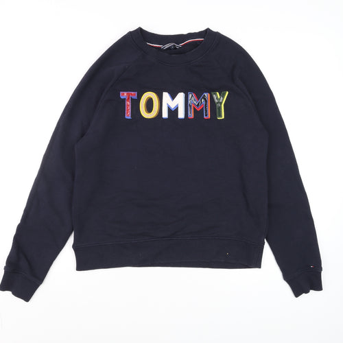 Tommy Hilfiger Men’s Blue Embroidered Logo Sweatshirt Size M