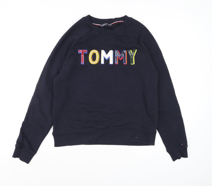 Tommy Hilfiger Men’s Blue Embroidered Logo Sweatshirt Size M