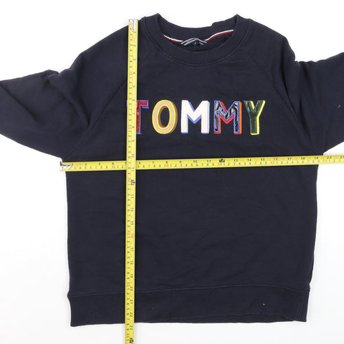 Tommy Hilfiger Men’s Blue Embroidered Logo Sweatshirt Size M