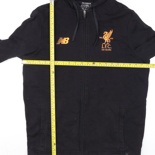 New Balance Men's Black L.F.C. Embroidered Full Zip Hoodie Size M