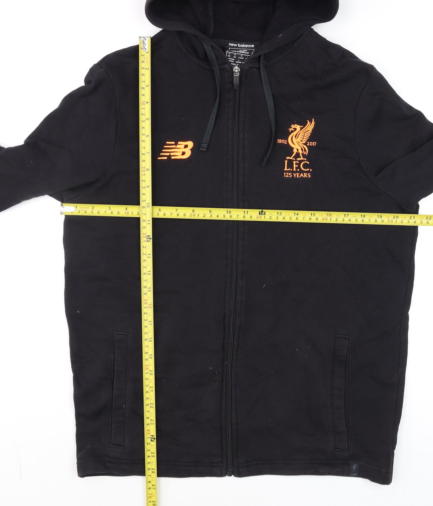 New Balance Men's Black L.F.C. Embroidered Full Zip Hoodie Size M