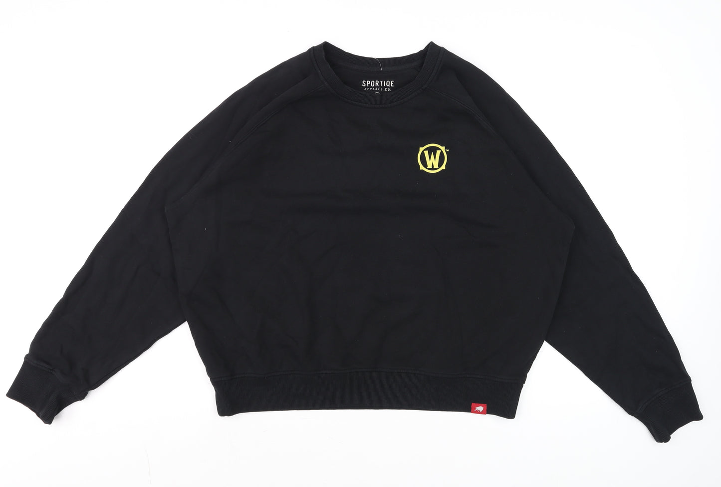 Sportiqe Men’s Black XL Pullover Cotton Sweatshirt with Logo